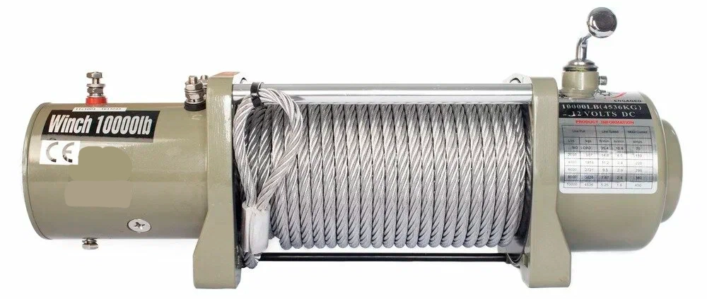 Лебедка электрическая автомобильная 5443кг 28м 12В (S12000)