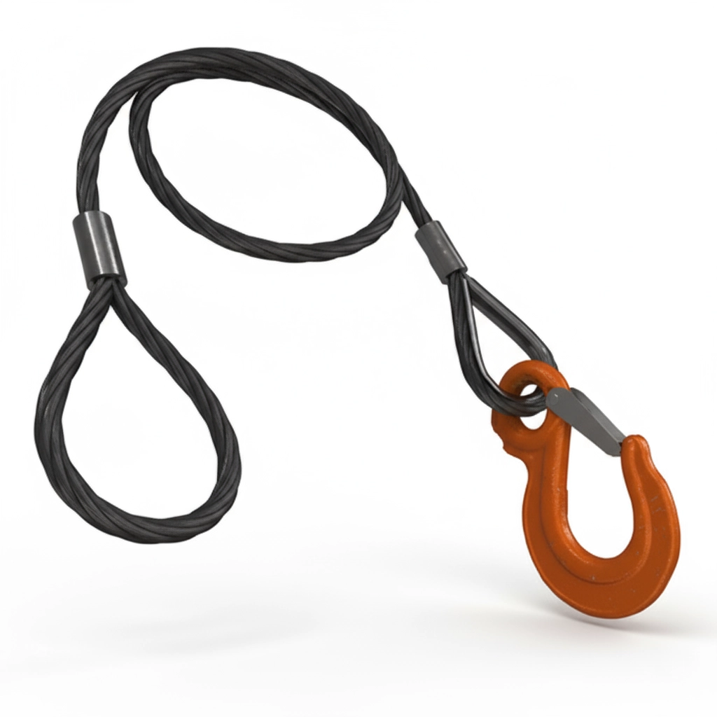 Строп канатный одноветвевой 1СК-1т 5.5м (опрессовка)