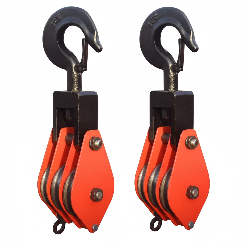 Блок монтажный трехрольный с крюком 3.2 т 3 ролика