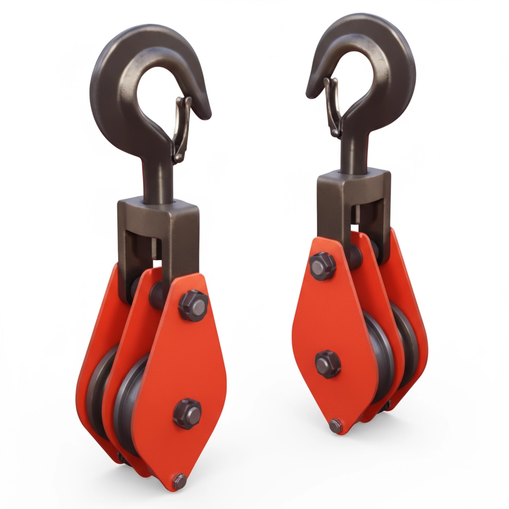 Блок монтажный двухрольный с крюком 3.2 т 2 ролика