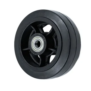 DL80 (K) - Большегрузное колесо без кронштейна 203мм (черная резина, шарикоподш.)